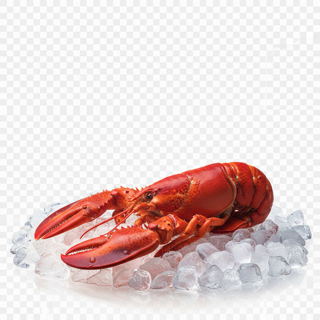 Premium lobster on ice