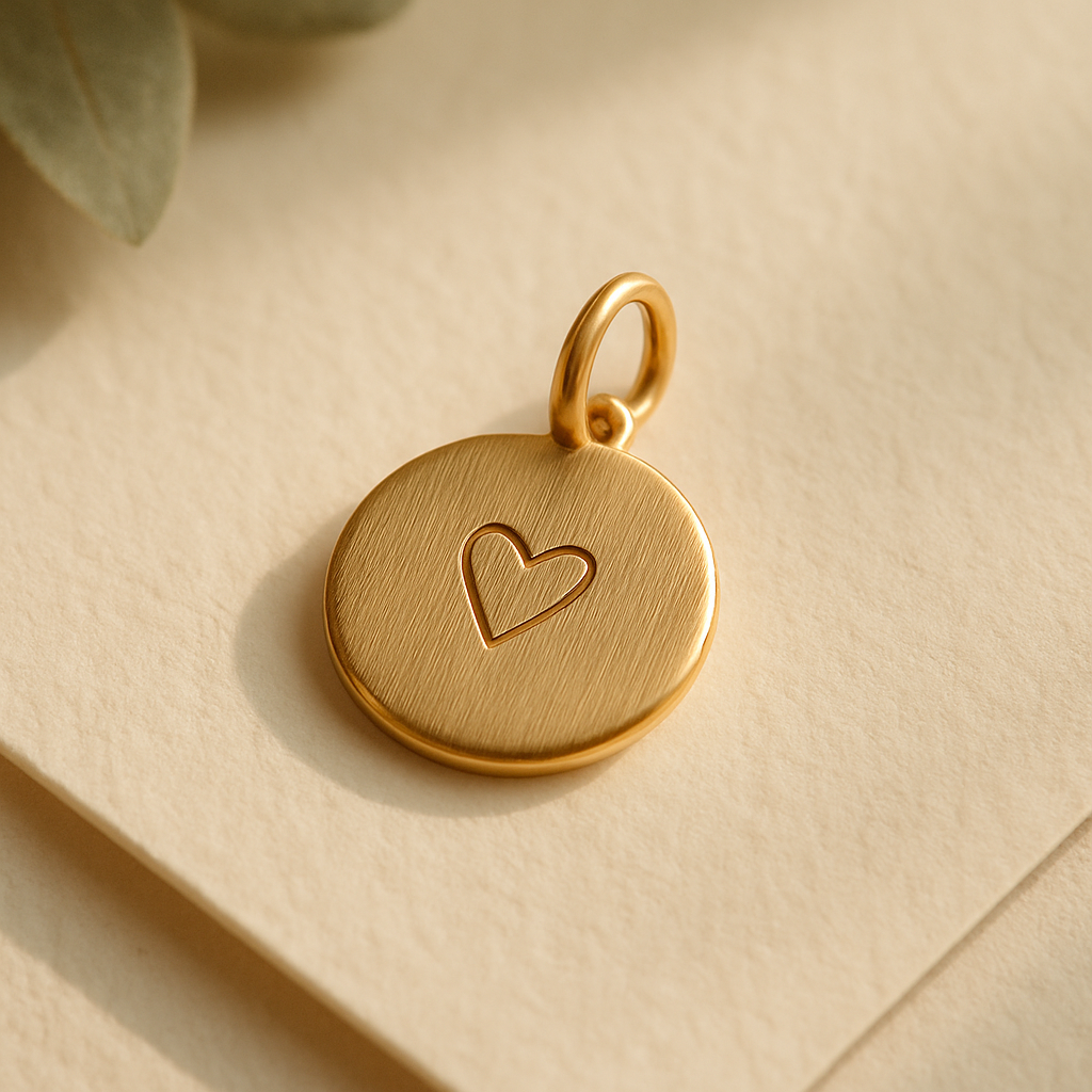 Engraved pendant charm