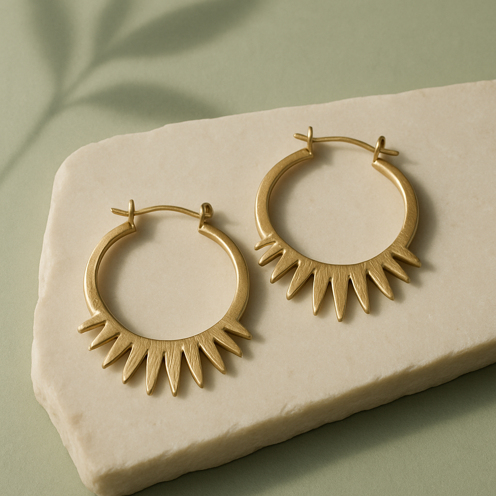 Sunbeam Hoop Earrings