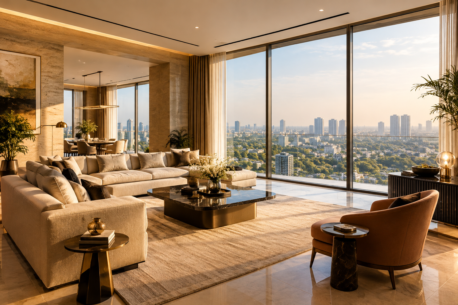 Premium managed residence interior representing clear, structured service planning