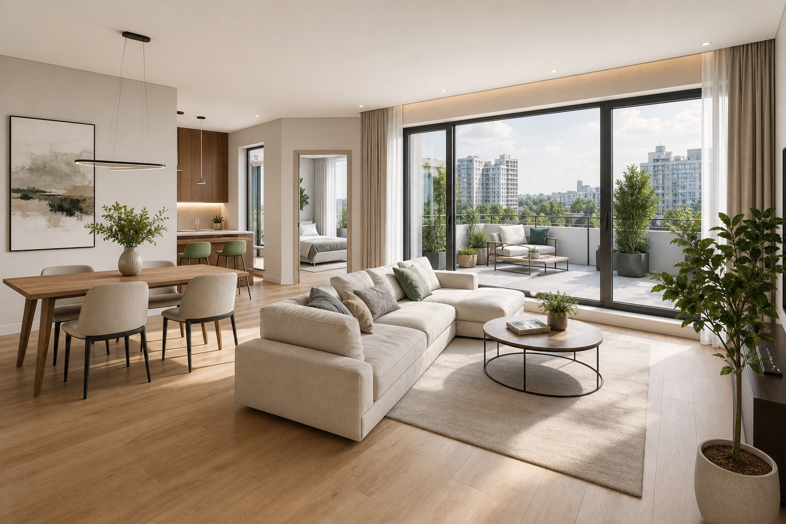 Executive apartment with terrace