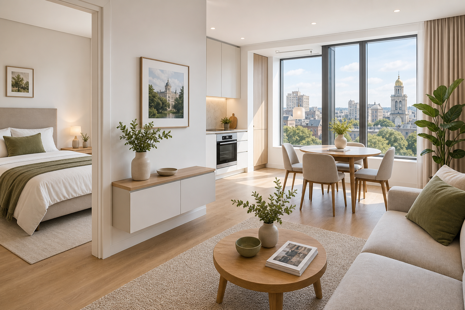 Compact city flat
